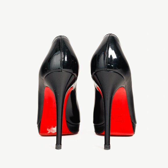 Christian Louboutin New Simple 110 Black Patent Leather Pumps - Picture 3 of 8